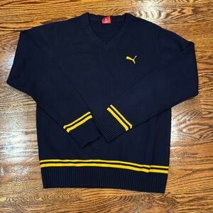 Puma navy blue and gold. Size L